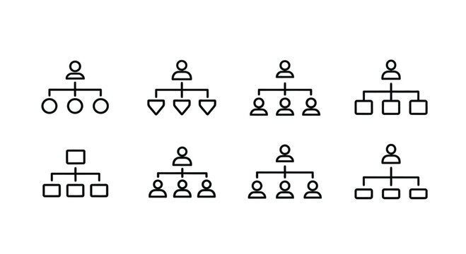 Various family tree diagrams