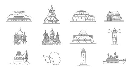 Iconic architectural and maritime structures © rohan