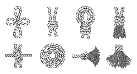 Various knots and rope techniques