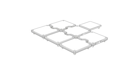 Interlocking solar panel array © rohan