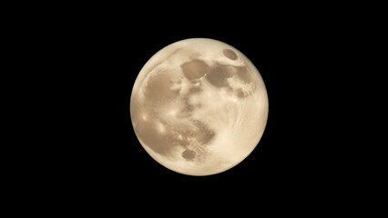 Fototapeta premium phase. Detailed close-up of the full moon against a dark sky, showcasing the lunar surface in natural clarity. STEM education sheets, lab safety posters, designed for biotech research communications.