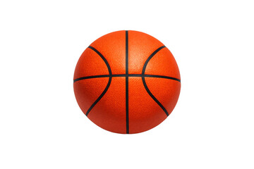Fototapeta premium Basketball ball game equipment for sport and active competition, isolated against a transparent background
