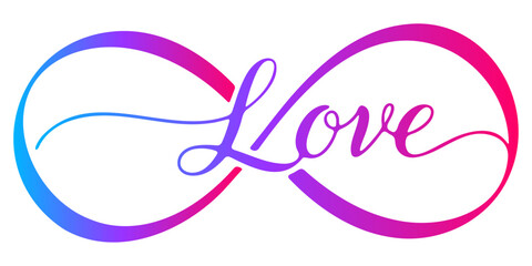 Creative Decorative Infinity Love Graphic for Wedding Save the Date Cards Relationship Concept Art Minimalist Global Love Day Marketing Campaigns and Stylish Professional Digital Vector Design Element