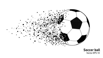 Soccer ball with particle effect