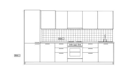 Kitchen interior design plan
