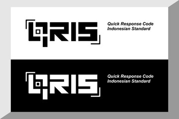 QRIS logo illustration quick response code indonesian standard