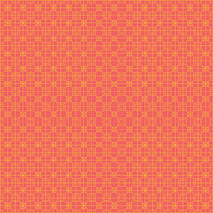 Orange and Yellow Geometric Asian Lattice Pattern Background