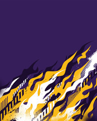Abstract grunge fire vector illustration
