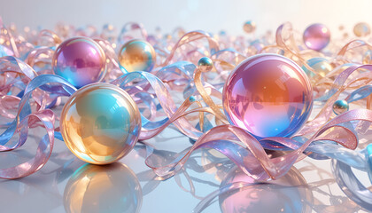 abstract background with balls