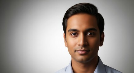 Obraz premium Quiet Confidence – Indian Young Adult Emotional Branding Portrait
