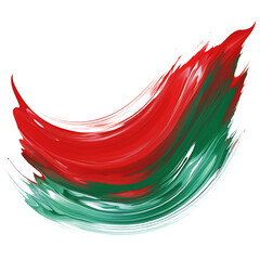 Vibrant Christmas Brush Strokes Abstract Art