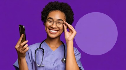 Young woman tapping on a mobile app to book a medical consultation showcasing userfriendly interface and quick confirmation on her smartphone.
