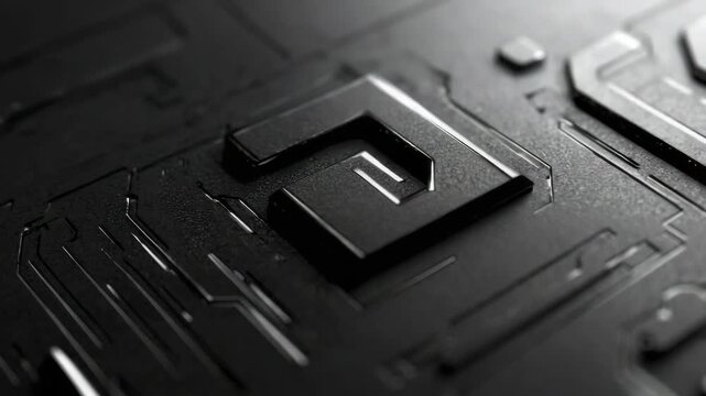 Modern electronic components, including an Intel logo circuit board.