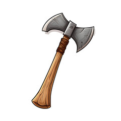 High-Quality Vector Axe Top View Illustration
