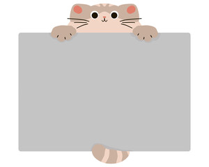 Obraz premium A cute cartoon animal dog holding a blank paper board illustration vector design for a child message banner or business sign card featuring a heart drawing