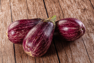 Stripped violet graffiti eggplant vegetable