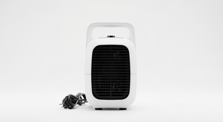 Electric room blower compact white background with compact blower