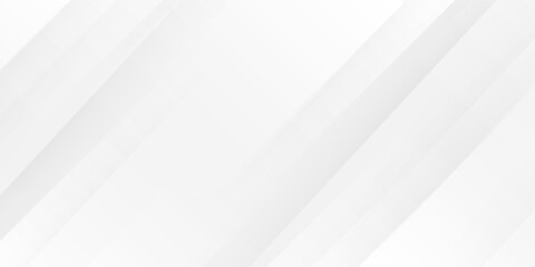 Fototapeta premium Gray and white diagonal line architecture geometry tech abstract subtle background vector illustration.