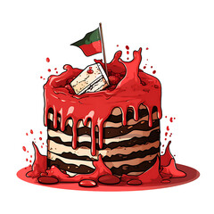Warzone Cake: Conflict Through Destruction