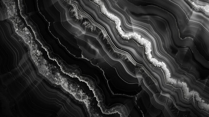 Black and White Marble Texture