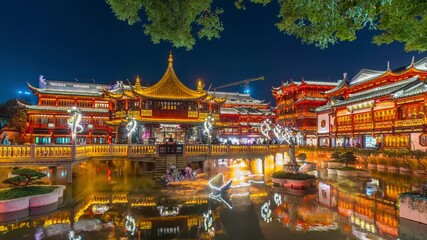 Huxinting Teahouse in Yuyuan garden in Shanghai, China.