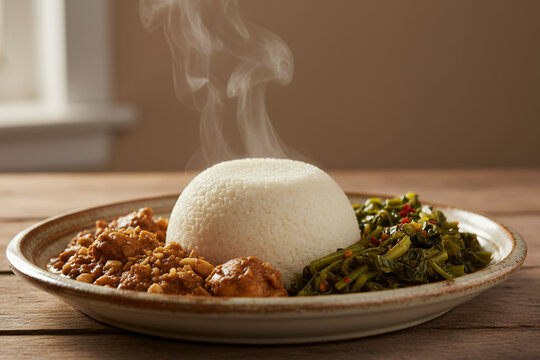 Nshima with Ifisashi &ndash; Zambian Easter Traditional Meal