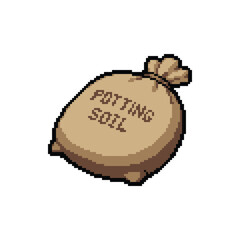 Pixel Art Fertilizer Sack