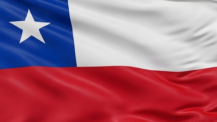 Waving flag of Chile