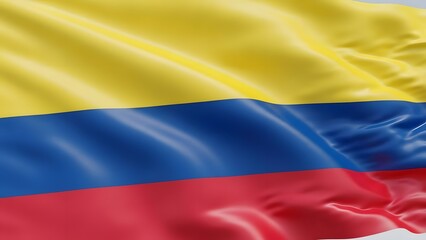 Waving flag of Colombia