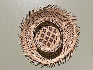 The beautiful of Bamboo woven hat