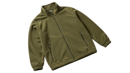 fleece jacket png zip jacket png olive jacket png winter wear png transparent background image