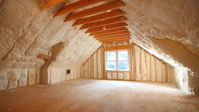 Medium shot showcasing the versatility of allweather insulation panels protecting interior spaces against temperature fluctuations and moisture.