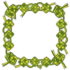 Ketupat frame for Eid alFitr celebration 2.