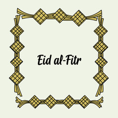 Ketupat frame for Eid alFitr celebration 4.