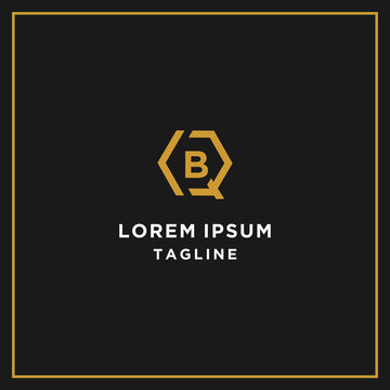 qb or bq hexagon logo