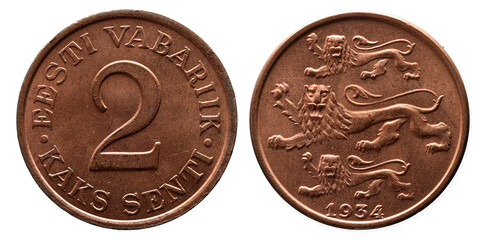 Estonia 2 Senti 1934
