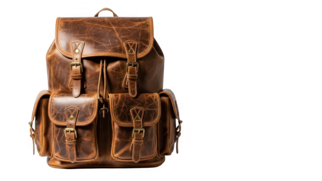 leather backpack png buckle bag png travel backpack png brown bag png transparent background image - Powered by Adobe