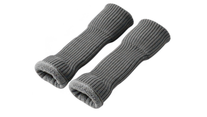 leg warmers png gray leg warmers png thick knit png fuzzy lining png transparent background image