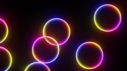 Abstract purple background with glowing blue energy spheres and electric light patterns - Powered by Adobe