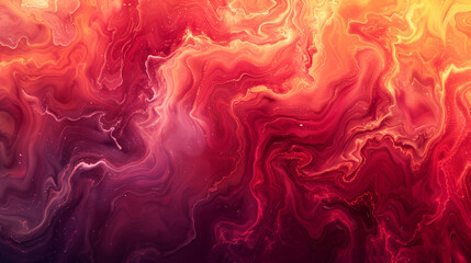 Abstract Red and Gold Marble Texture