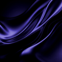 Abstract Dark Purple Silk Wave Background with Soft Light