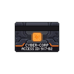Pixel Art Digital Keycard