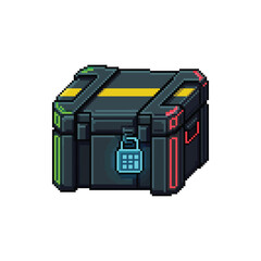 Pixel Art Military Ammo Crate