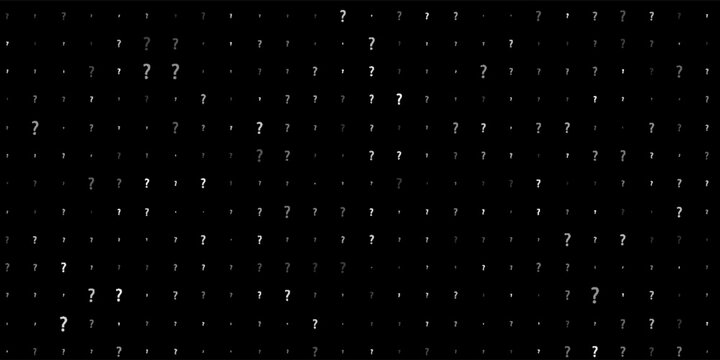 Question mark Seamless Dark pattern. Seamless repeating tiling question flat pattern. Question marks design for social media quiz, survey or poll. EPS Vector