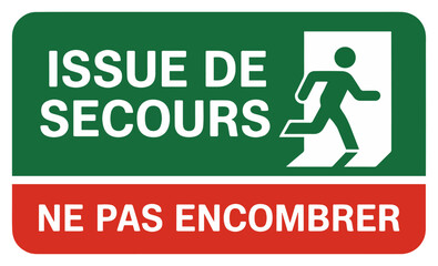 emergency exit safety sign icon © graphixecho