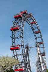 Giant Wheel - Riesenrad - In The Funpark Prater Of The City Of Vienna In Austria