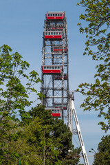 Giant Wheel - Riesenrad - In The Funpark Prater Of The City Of Vienna In Austria