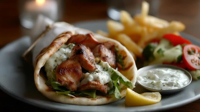 Souvlaki greek food