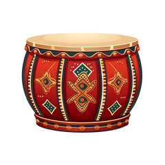 Traditional Indonesian Kendang Drum Vector Design
