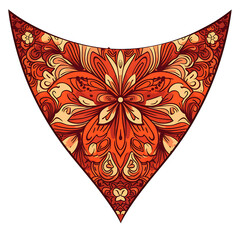 Elegant Kerchief Line Vector Design Isolated